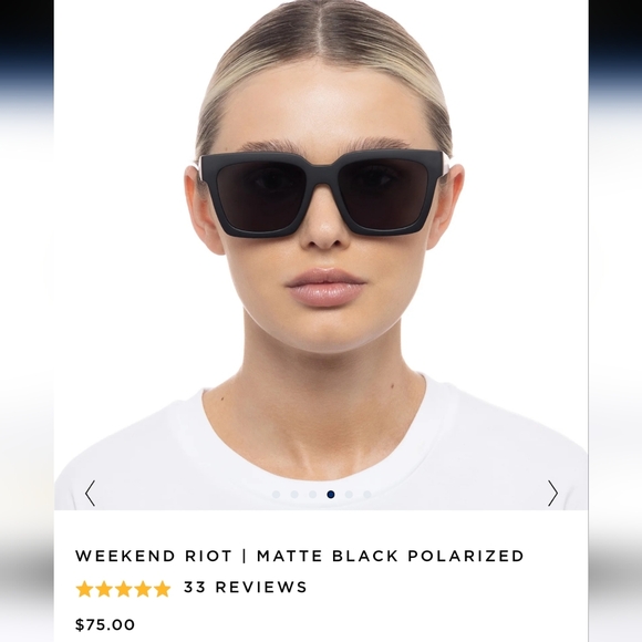 Le Specs Black Sunglasses - Picture 6 of 7